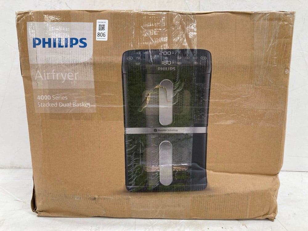 PHILIPS AIRFRYER 4000 SERIES DOUBLE VERTICAL BASKE