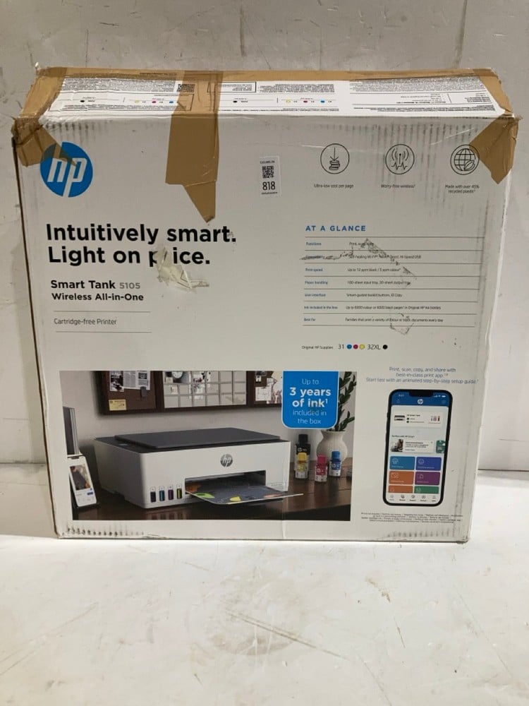HP SMART TANK 5105 – 3-IN-1 MULTIFUNCTION PRINTER 
