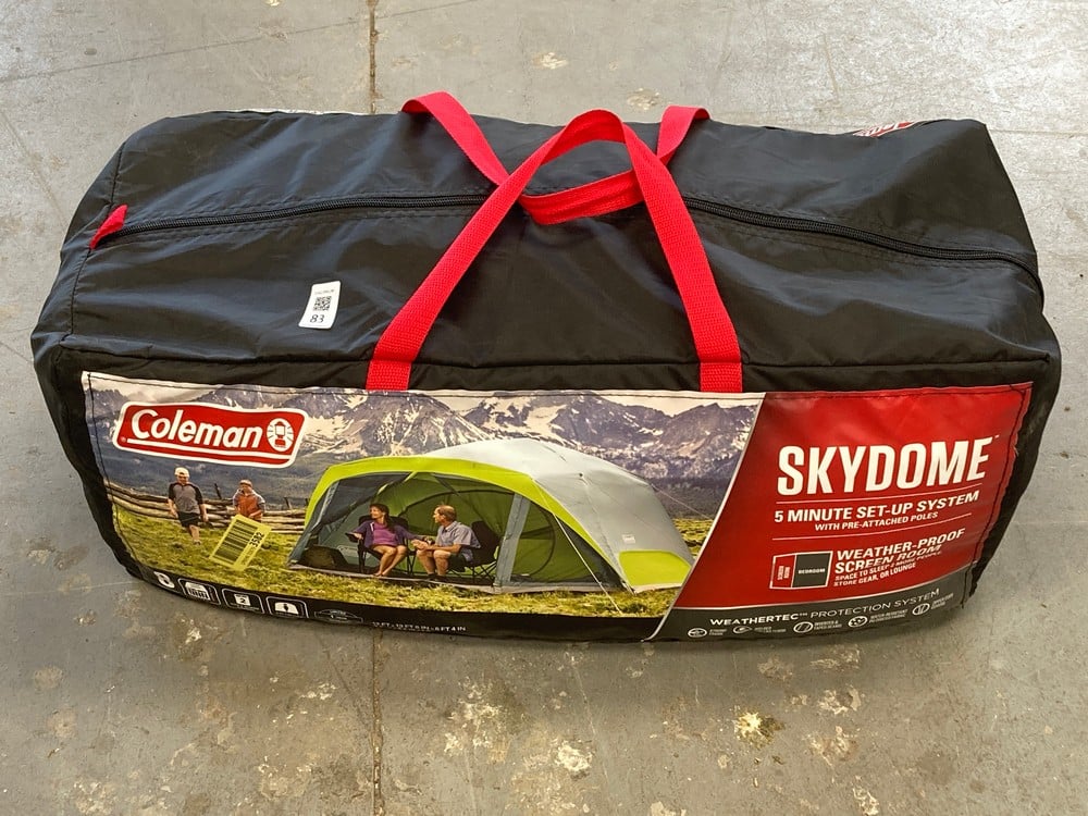 COLEMAN SKYDOME – TENT WITH MOSQUITO NET, SETS UP 