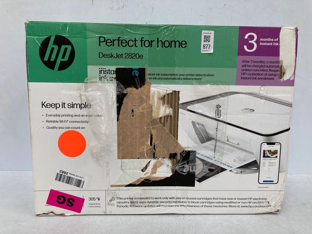 HP DESKJET 2820E 588K9B, A4 COLOUR INKJET MULTIFUN