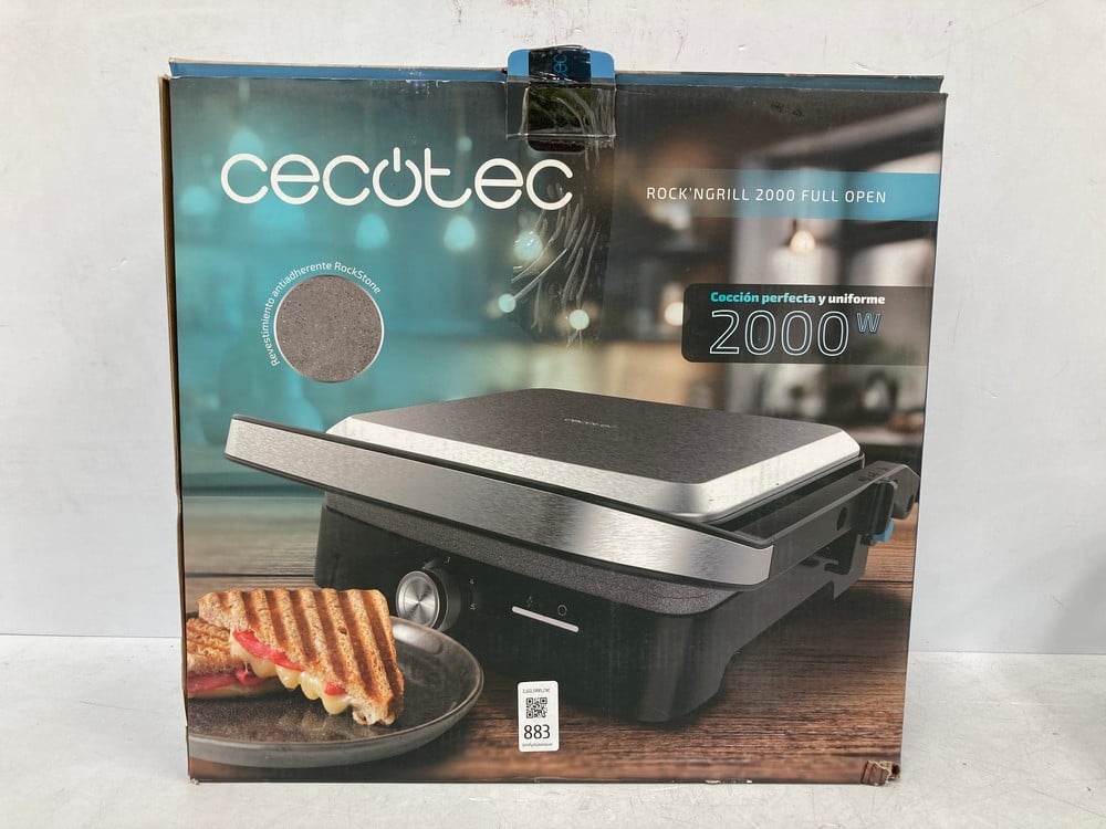 CECOTEC ELECTRIC GRILL WITH ROCK'NGRILL 2000 FULL 
