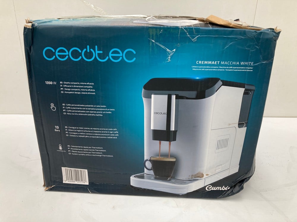 CECOTEC CREMMAET MACCHIA WHITE COFFEE MACHINE (RRP