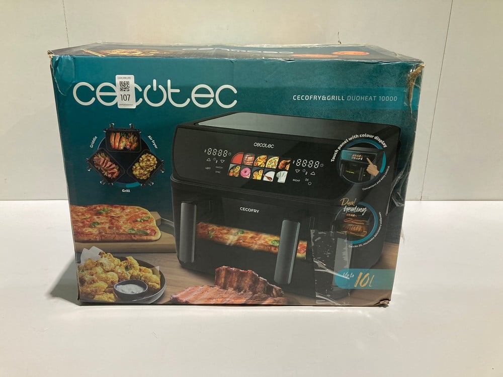 CECOFRY 10-LITRE AIR FRYER & DUOHEAT GRILL - LOCAT