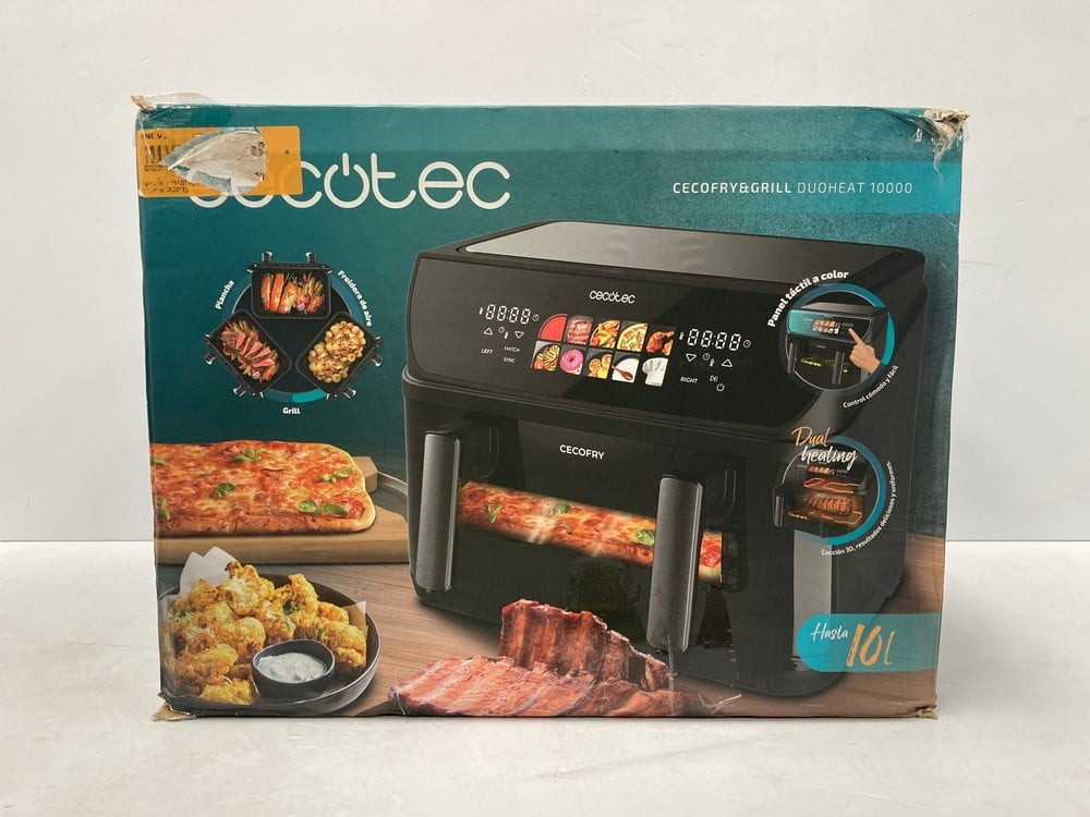 CECOTEC 10L AIR FRYER, 4 HEATING ELEMENTS, AIR FRY