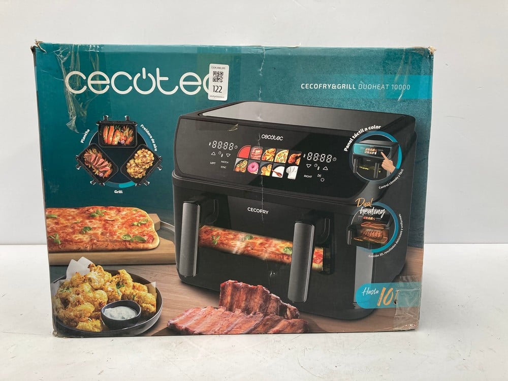 CECOTEC 10L AIR FRYER WITH DOUBLE HEATING ELEMENTS