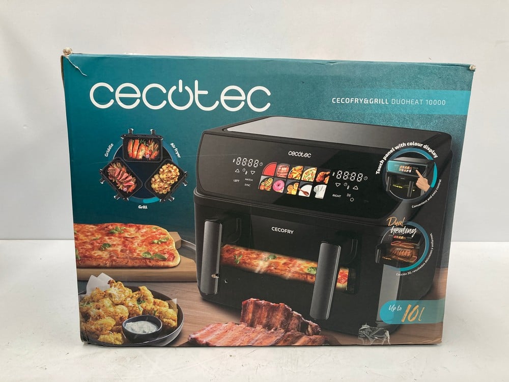 CECOTEC 10L AIR FRYER WITH DOUBLE HEATING ELEMENTS
