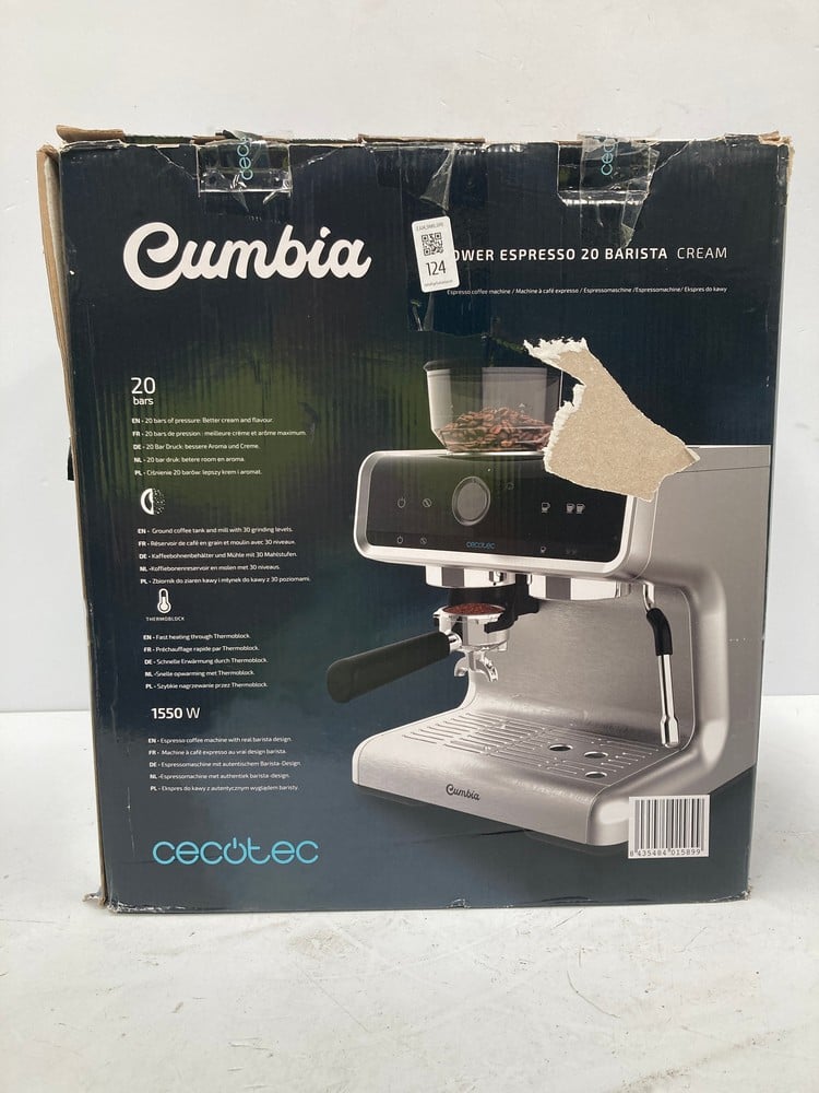 CECOTEC POWER ESPRESSO 20 BARES BARISTA CREAM ESPR