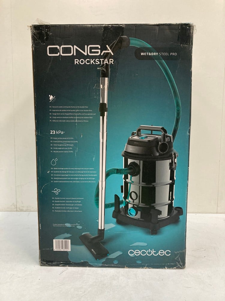 CECOTEC CONGA ROCKSTAR WET&DRY STEEL PRO WET AND D