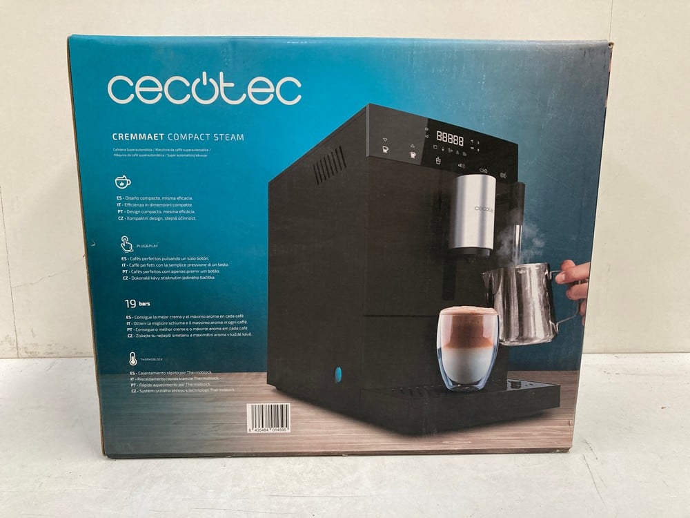 CECOTEC CREMMAET COMPACT STEAM COFFEE MACHINE (RRP