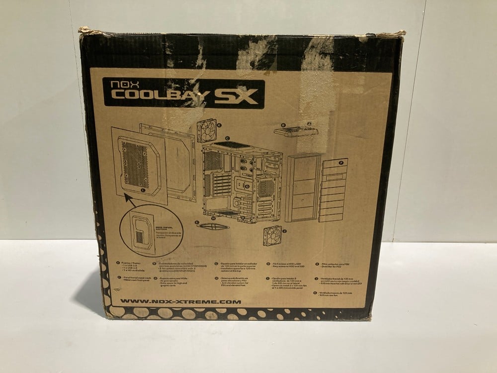 NOX COOLBAY SX EMPTY PC TOWER – LOCATION 12A