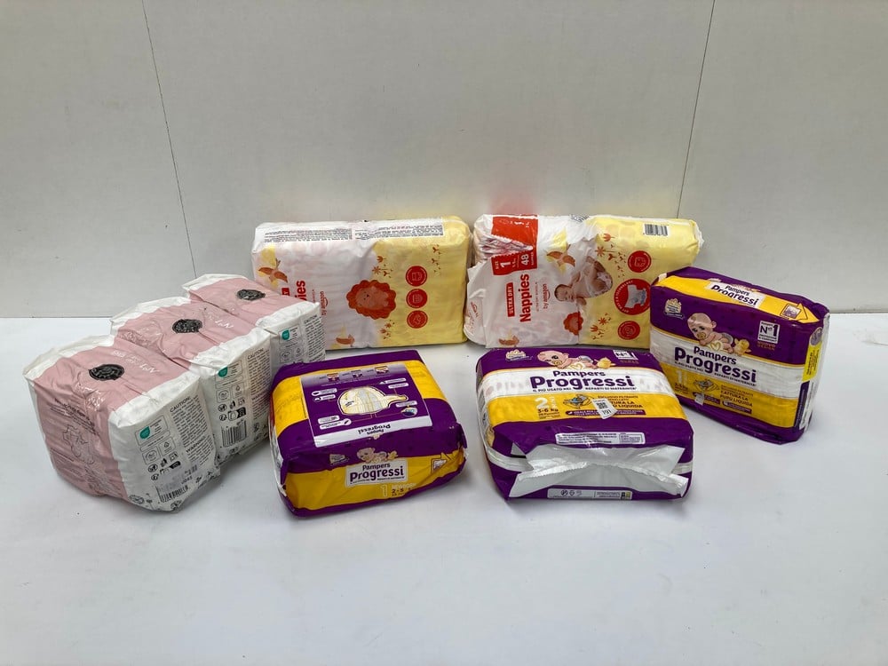 A RANGE OF NAPPY BRANDS, INCLUDING PROGRESSI SIZE 