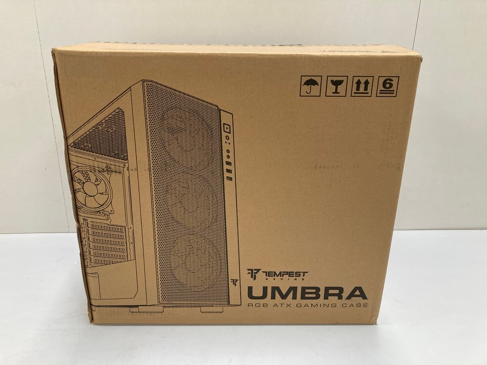 EMPTY TEMPEST GAMING UMBRA RGB ATX GAMING PC CASE 