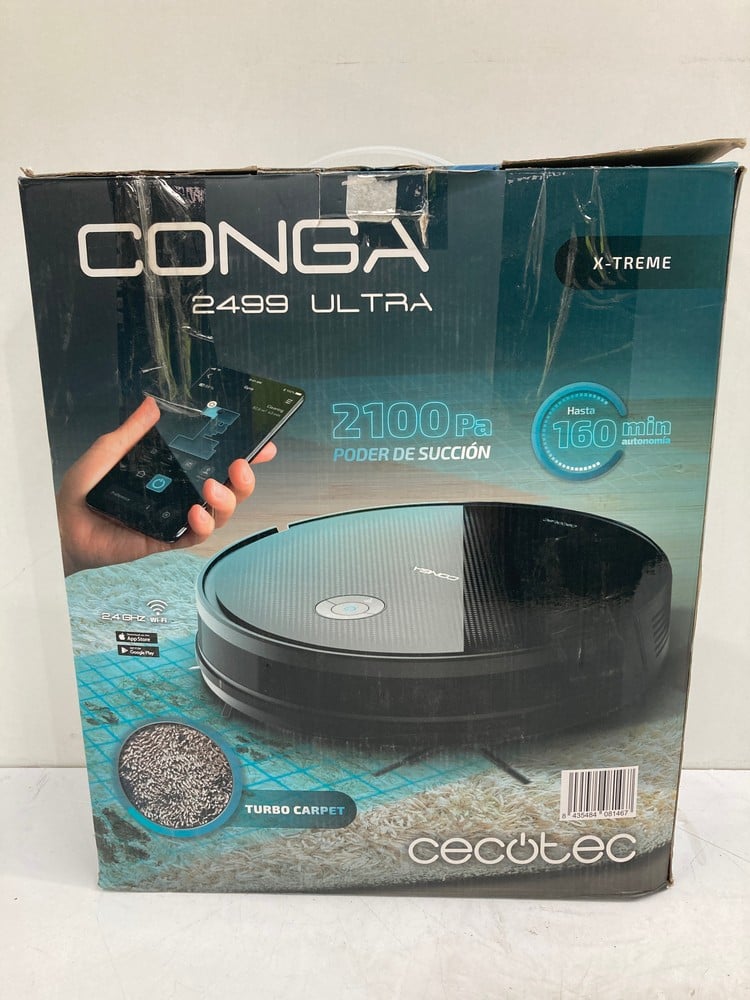 CECOTEC CONGA 2499 ULTRA ROBOT VACUUM (RRP €170) –
