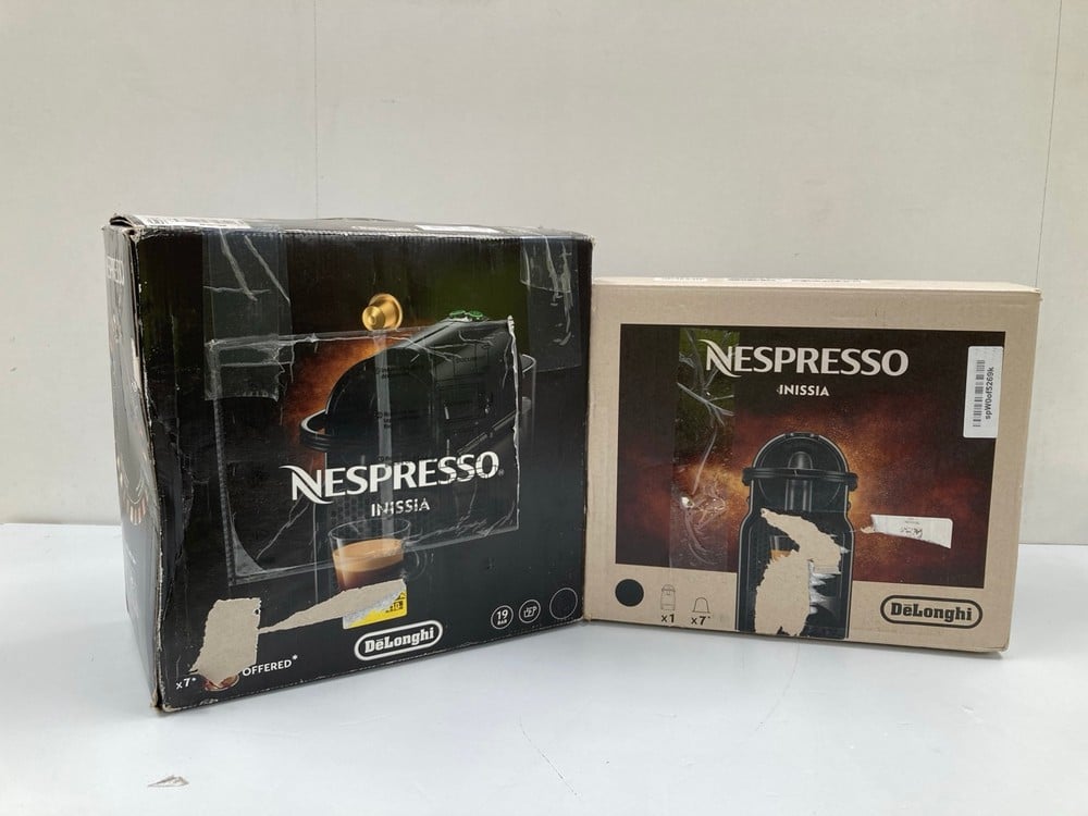 2 X DELONGHI NESPRESSO INISSIA COFFEE MACHINE – LO
