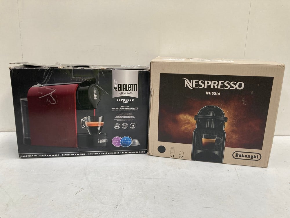 NESPRESSO INISSIA DELONGHI COFFEE MACHINE AND BIAL