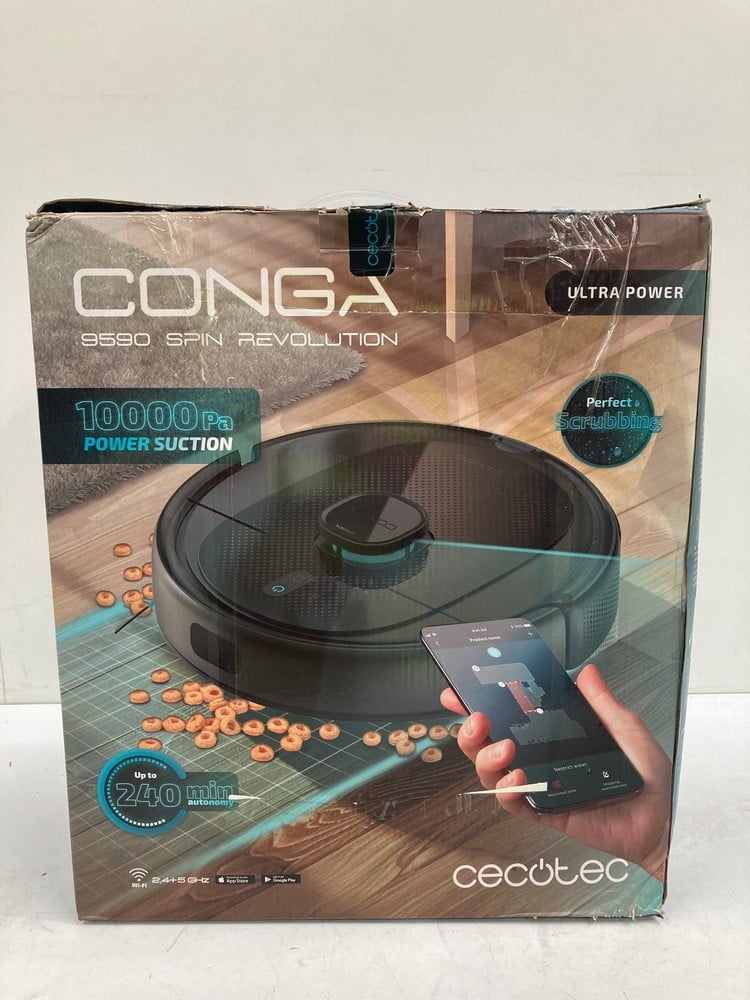 CECOTEC CONGA 9590 SPIN REVOLUTION ROBOT VACUUM (R