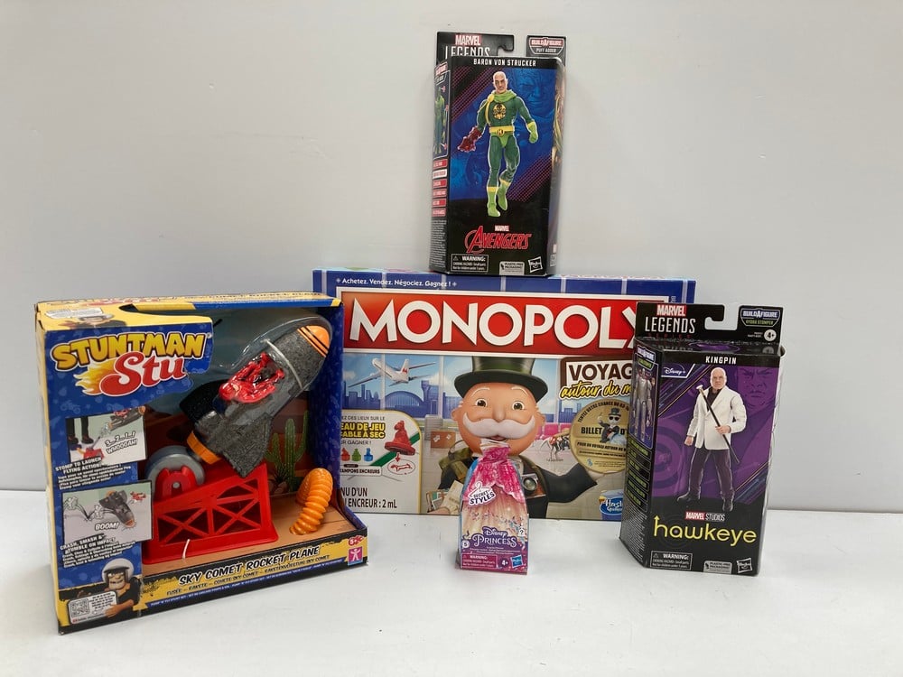 5 X TOYS FROM VARIOUS BRANDS AND TYPES, INCLUDING 