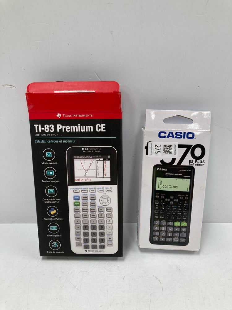 TI-83 PREMIUM CE CALCULATOR AND CASIO FX-570 ES PL