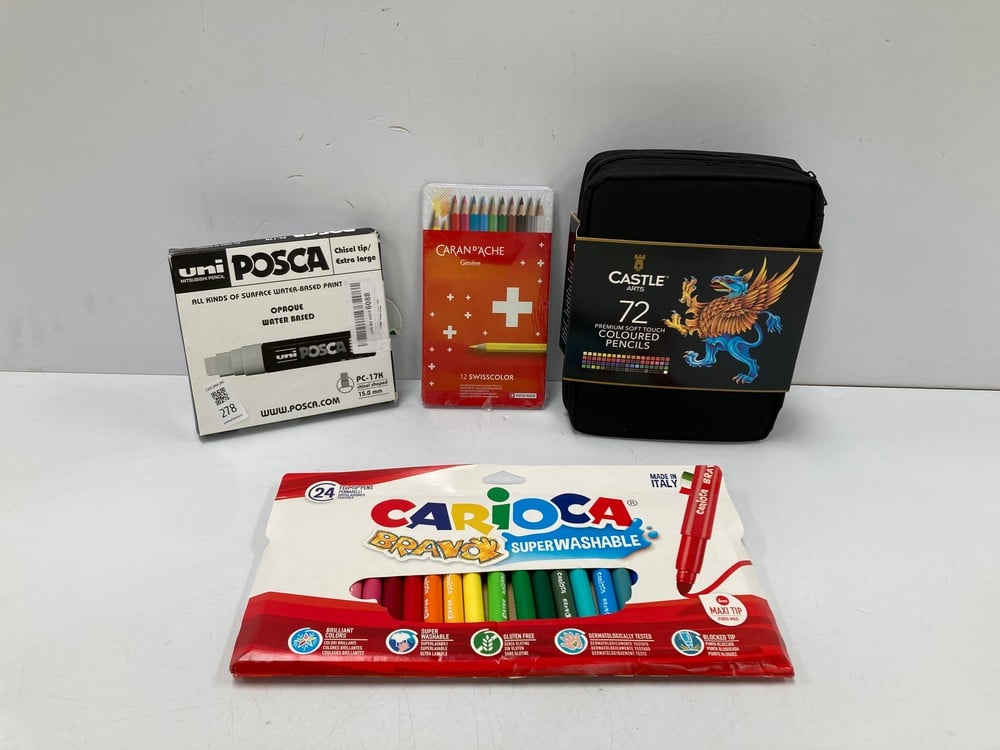 4 X STATIONERY ITEMS FROM VARIOUS BRANDS AND TYPES