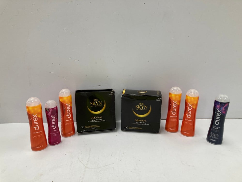 8 X ADULT PRODUCTS, INCLUDING DUREX GEL (EXPIRY DA