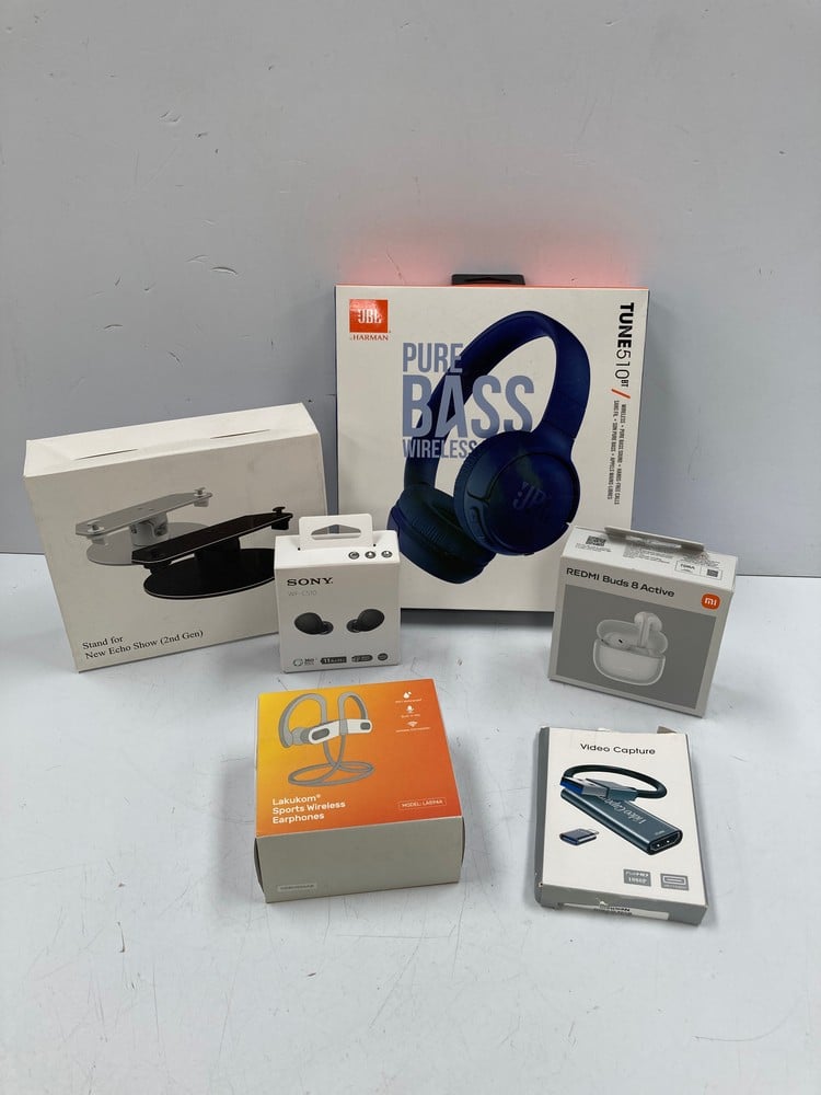 6 X TECHNOLOGY ITEMS FROM VARIOUS BRANDS AND MODEL