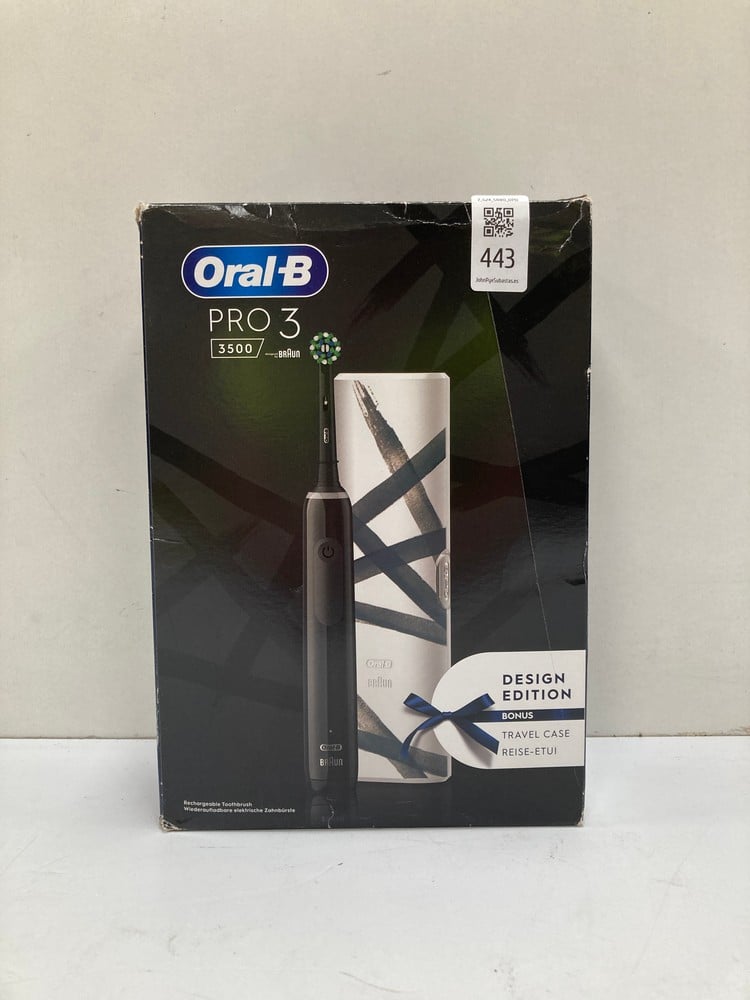 ORAL B PRO 3 3500 BRAUN ELECTRIC TOOTHBRUSH - LOCA