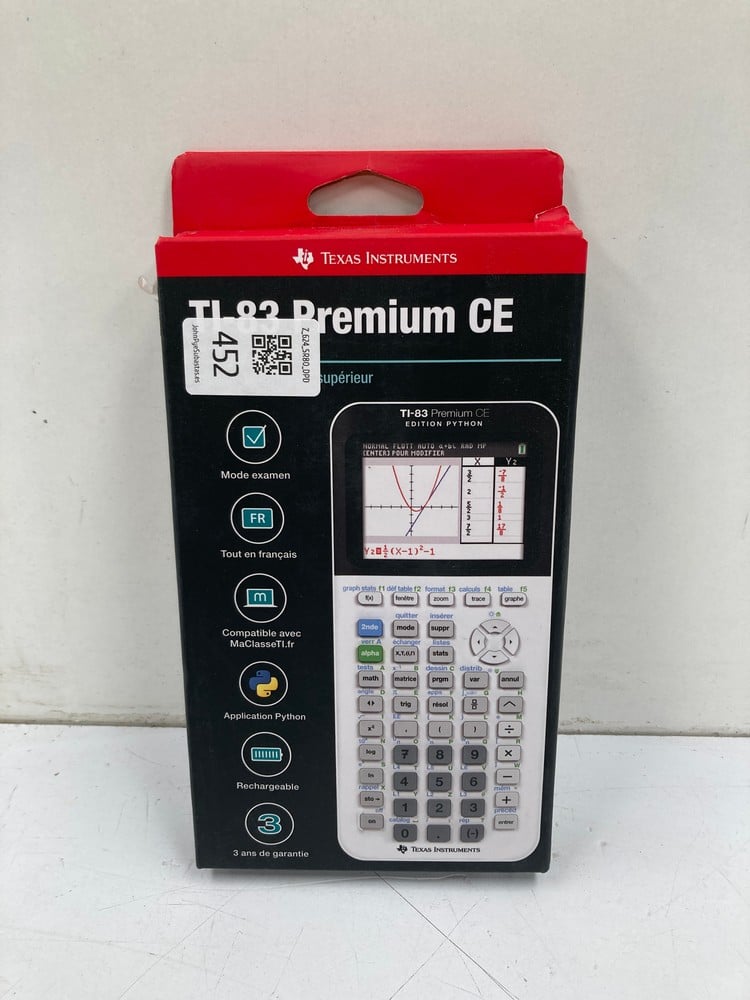 TEXAS INSTRUMENTS TI-83 PREMIUM CE PYTHON – SCIENT