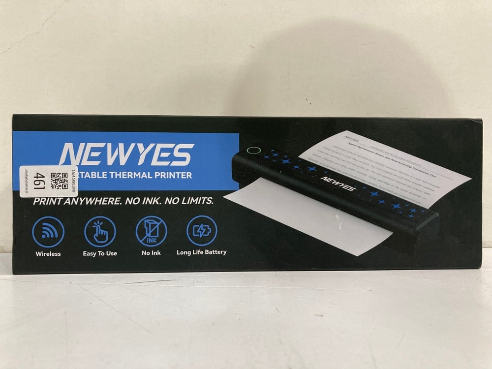 NEWYES PORTABLE INK-FREE THERMAL PRINTER, WITH WIR