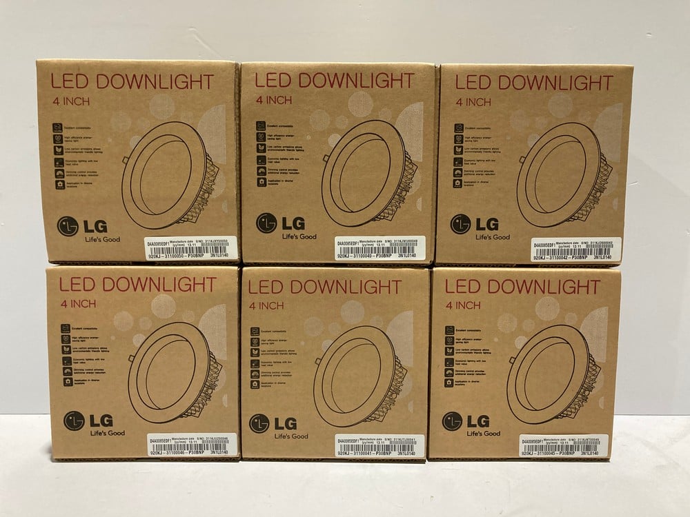 6 X LG 4-INCH LED DOWNLIGHT – LOCATION 48B