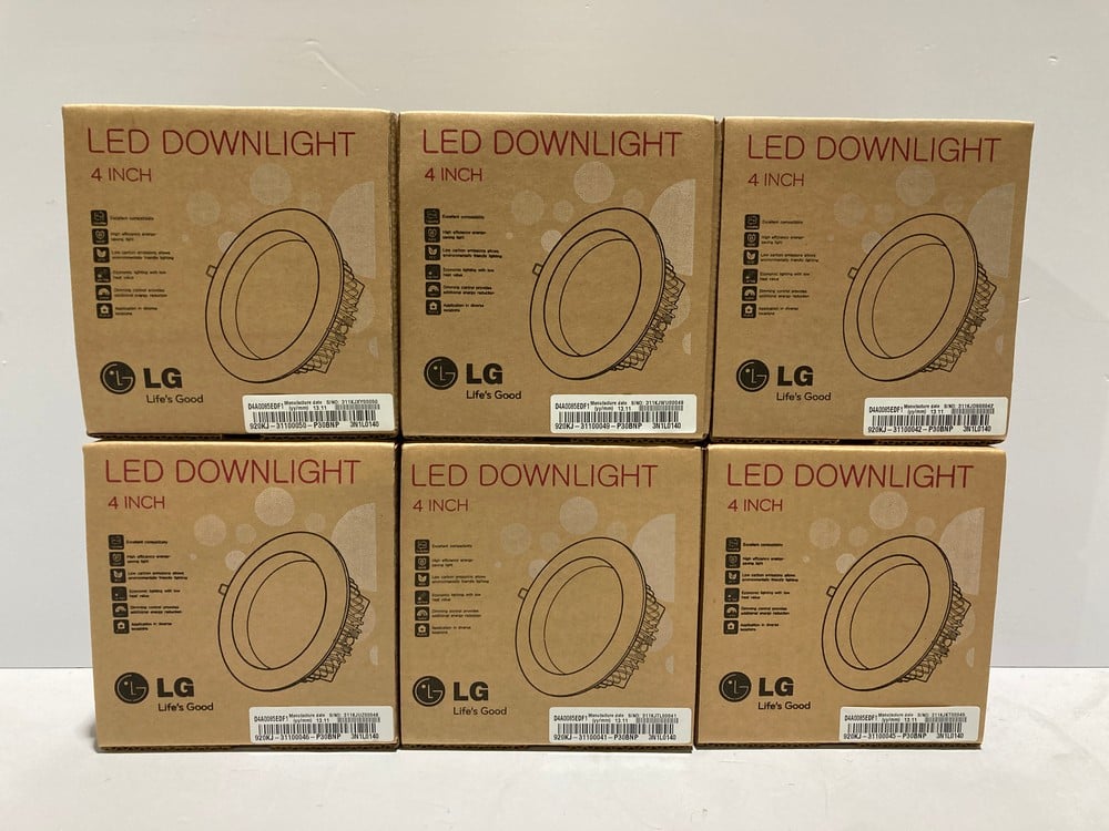 6 X LG 4-INCH LED DOWNLIGHT – LOCATION 48B