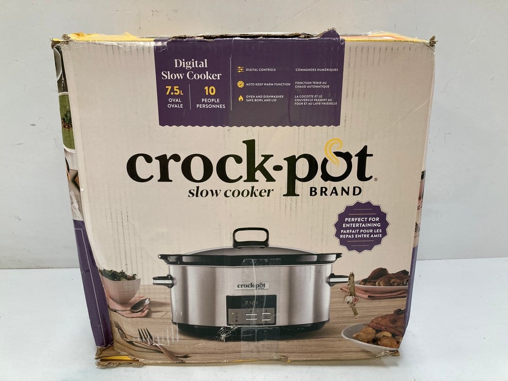 CROCKPOT 7.5 L DIGITAL SLOW COOKER - LOCATION 40B