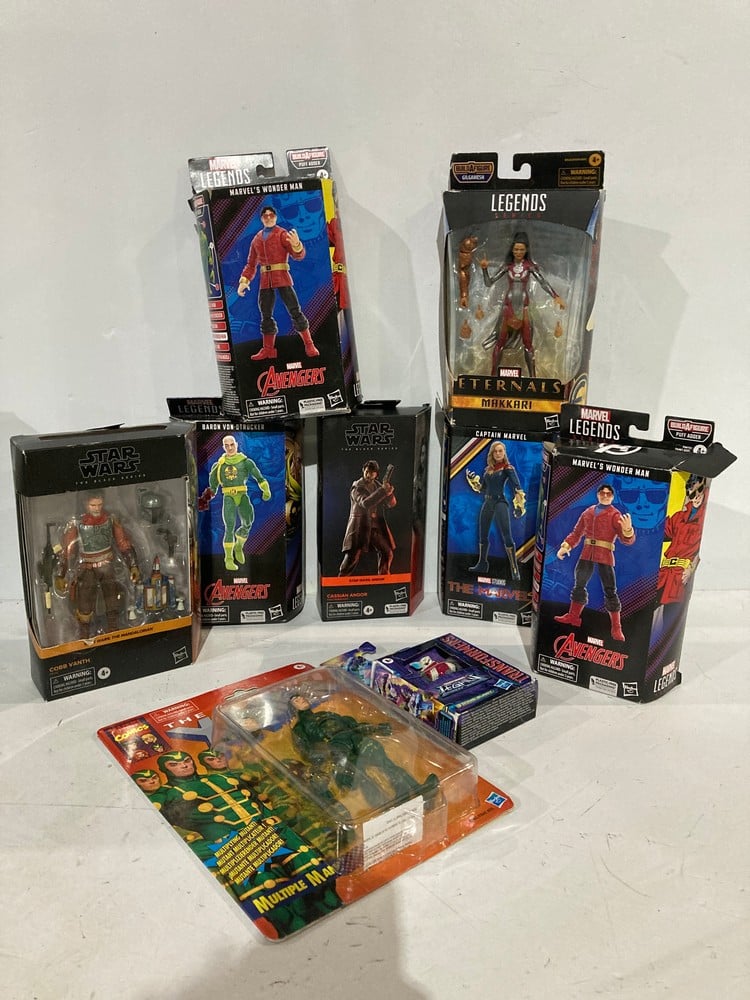9 X TOYS FROM VARIOUS BRANDS AND SERIES, INCLUDING