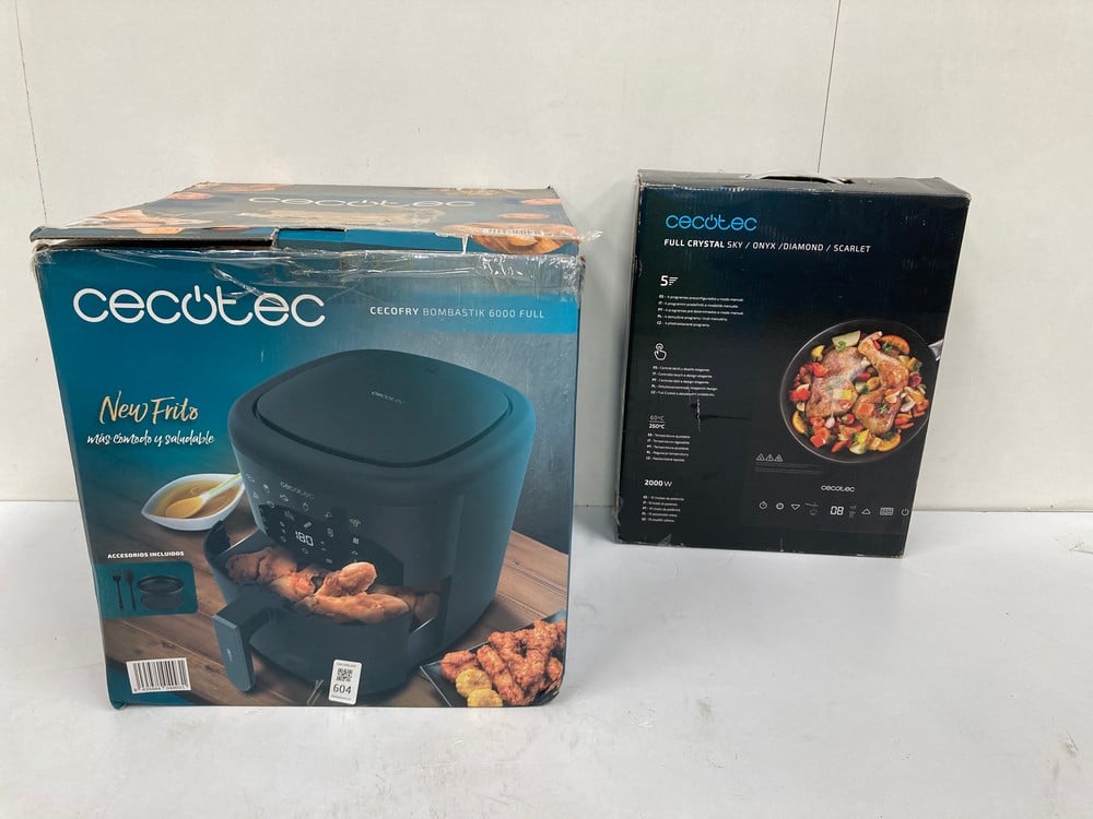 CECOTEC PORTABLE INDUCTION HOB AND CECOTEC CECOFRY
