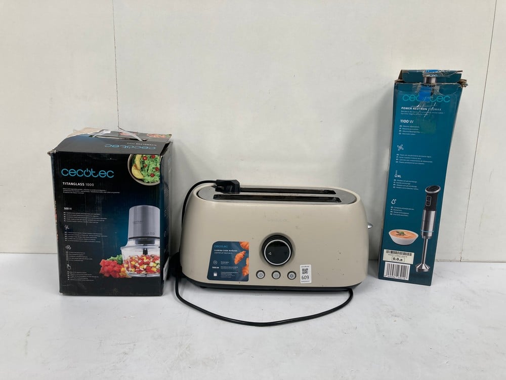 CECOTEC TITANGLASS 1000 FOOD PROCESSOR, CECOTEC TO