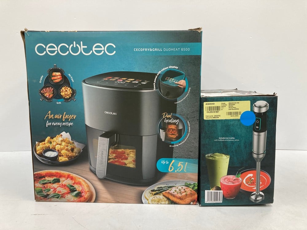CECOTEC CECOFRY AIR FRYER AND DUOHEAT 6500 GRILL, 