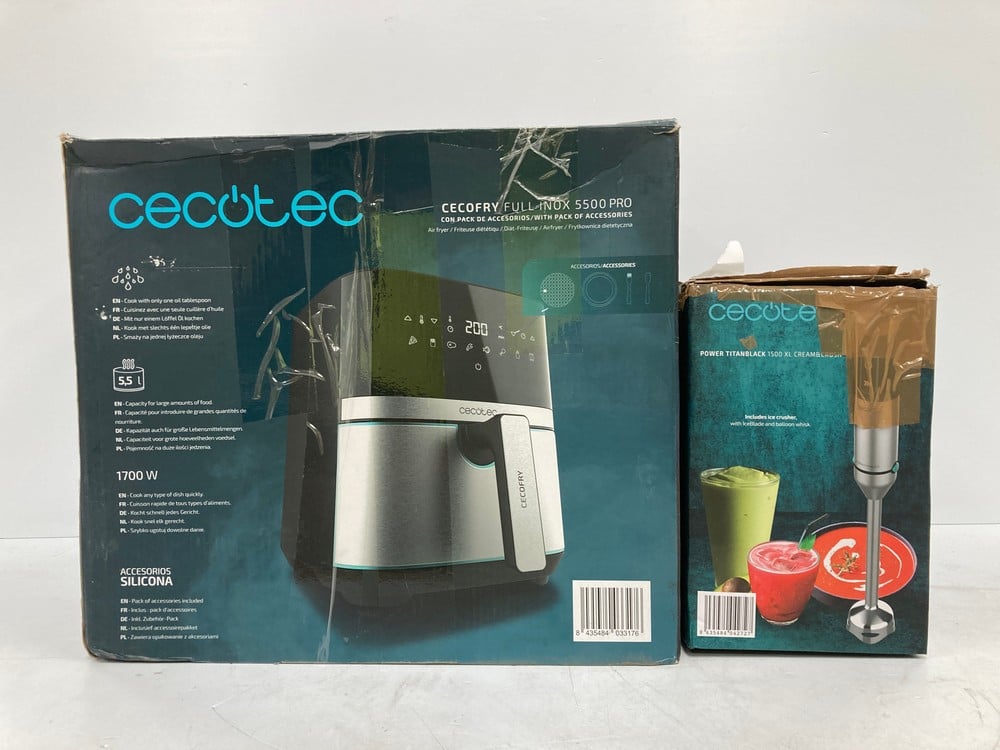 CECOTEC CECOFRY FULL INOX 5500 PRO AIR FRYER AND C