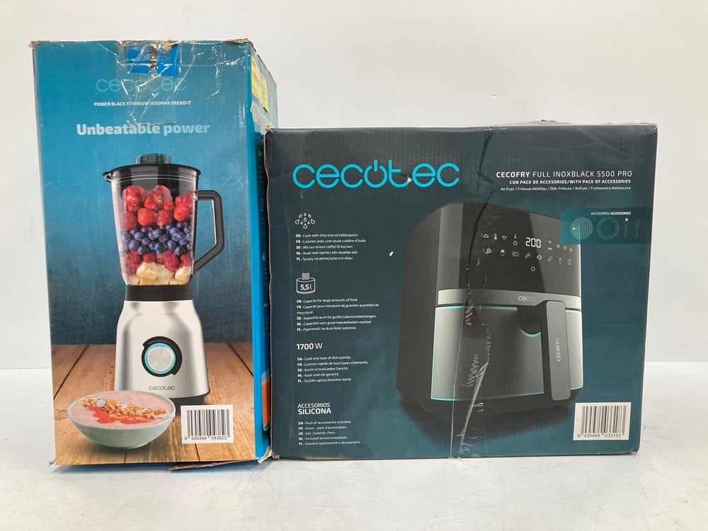 CECOTEC CECOFRY FULL INOXBLACK 5500 PRO AND CECOTE