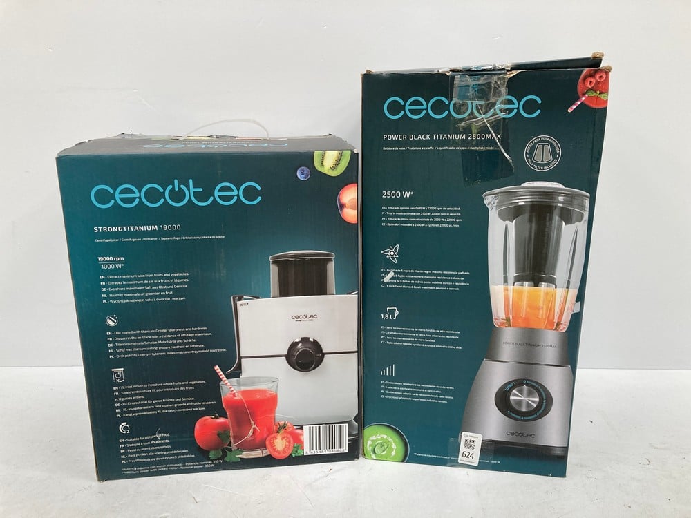 CECOTEC STRONGTITANIUM 19000 AND CECOTEC POWER BLA