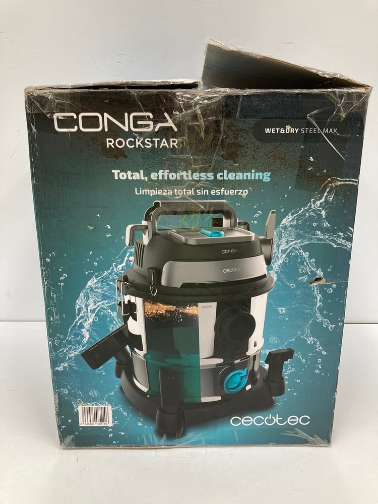 CECOTEC CONGA ROCKSTAR WET&DRY STEEL MAX WET AND D