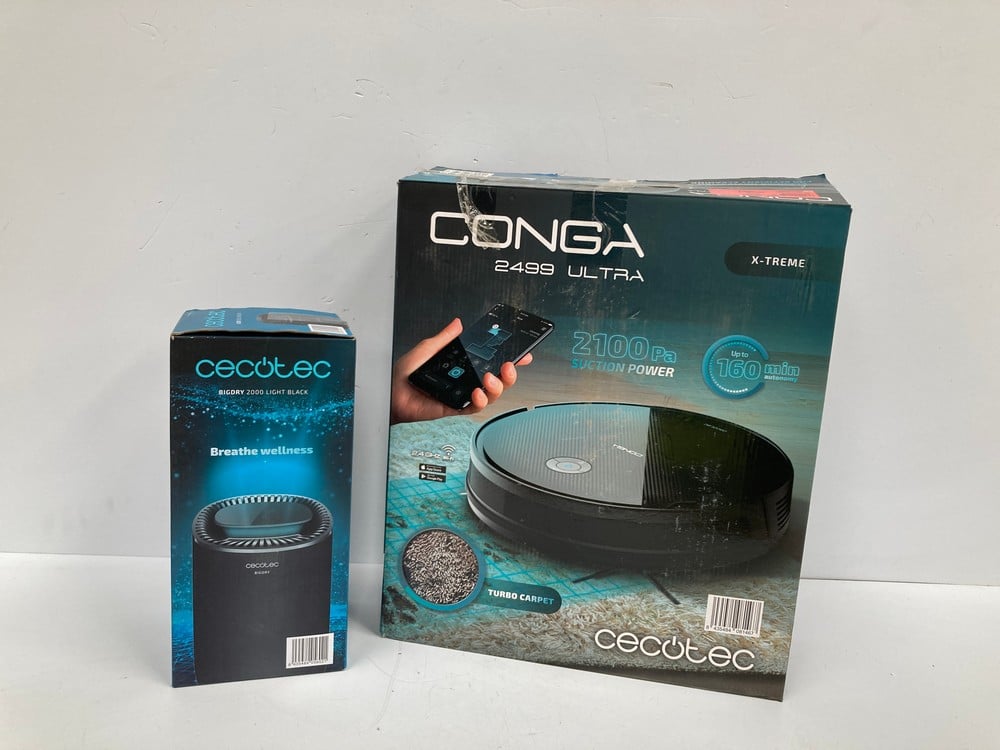 CECOTEC BIGDRY 2000 LIGHT BLACK AIR PURIFIER AND C