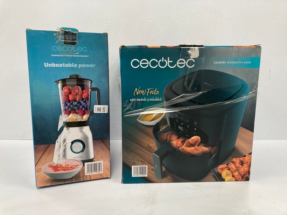 CECOTEC CECOFRY BOMBASTIK 6000 AIR FRYER AND CECOT
