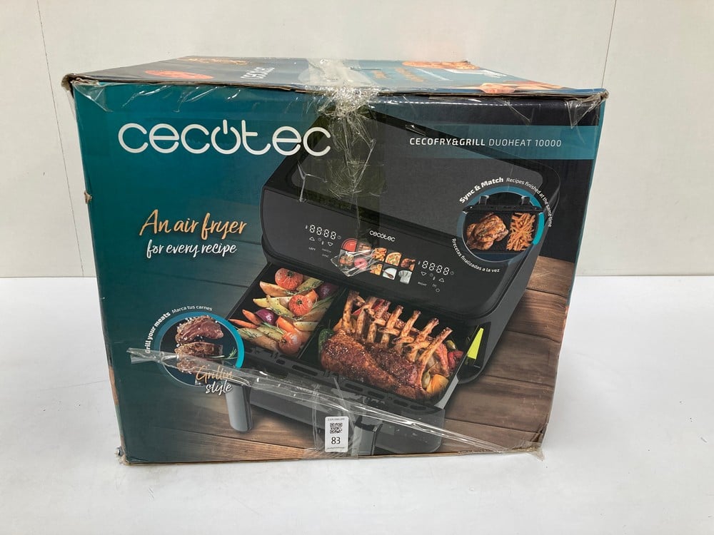 CECOFRY & GRILL DUOHEAT OIL-FREE AIR FRYER (RRP €1