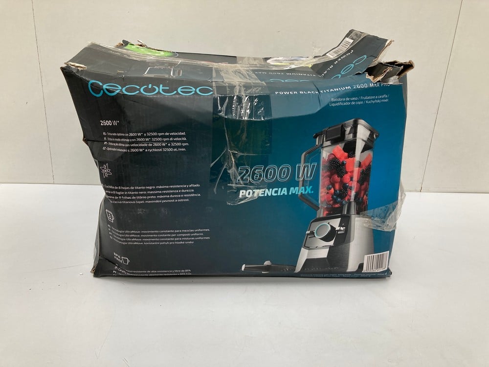 POWER NLACK TITANIUM 2600 MAX PRO BLENDER (DAMAGED