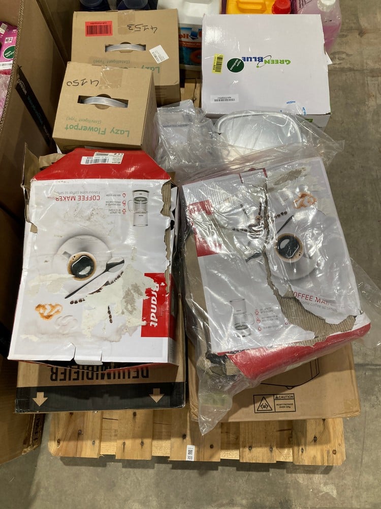 9 X MISCELLANEOUS HOUSEHOLD ITEMS, INCLUDING A MOU