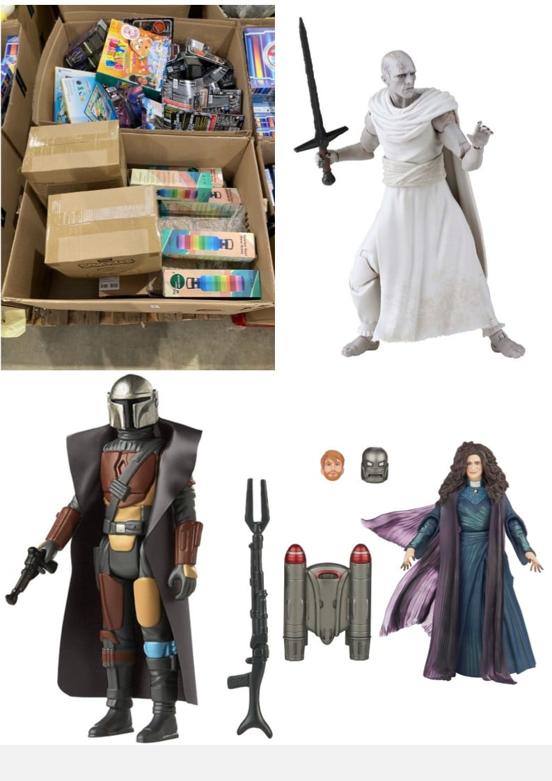 PALLET OF MISCELLANEOUS ITEMS INCLUDING MARVEL HAS