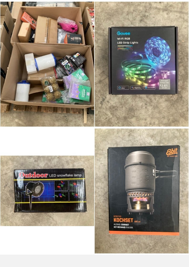 ASSORTED ITEMS PACKAGE INCLUDING AN ESBIT COOKING 