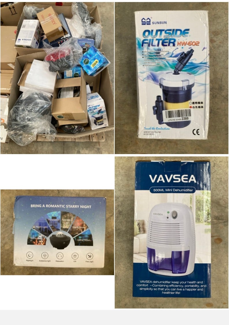 ASSORTED ITEMS PACKAGE INCLUDING A 500ML ELECTRIC 