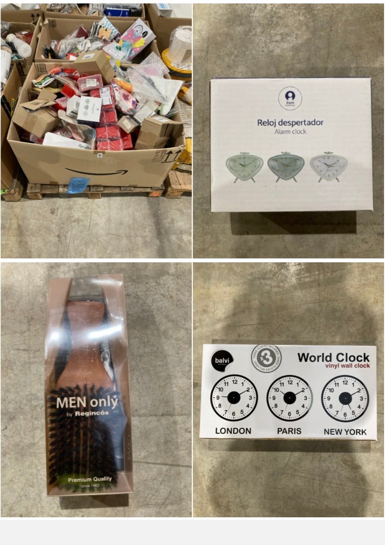 MIXED ASSORTMENT OF ITEMS, INCLUDING AN ALARM CLOC