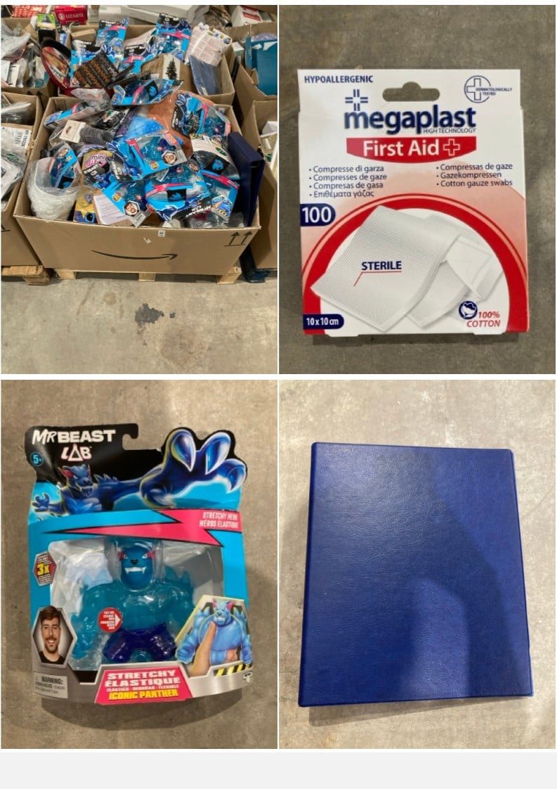 PALLET OF ASSORTED ITEMS INCLUDING MEGAPLAST GAUZE