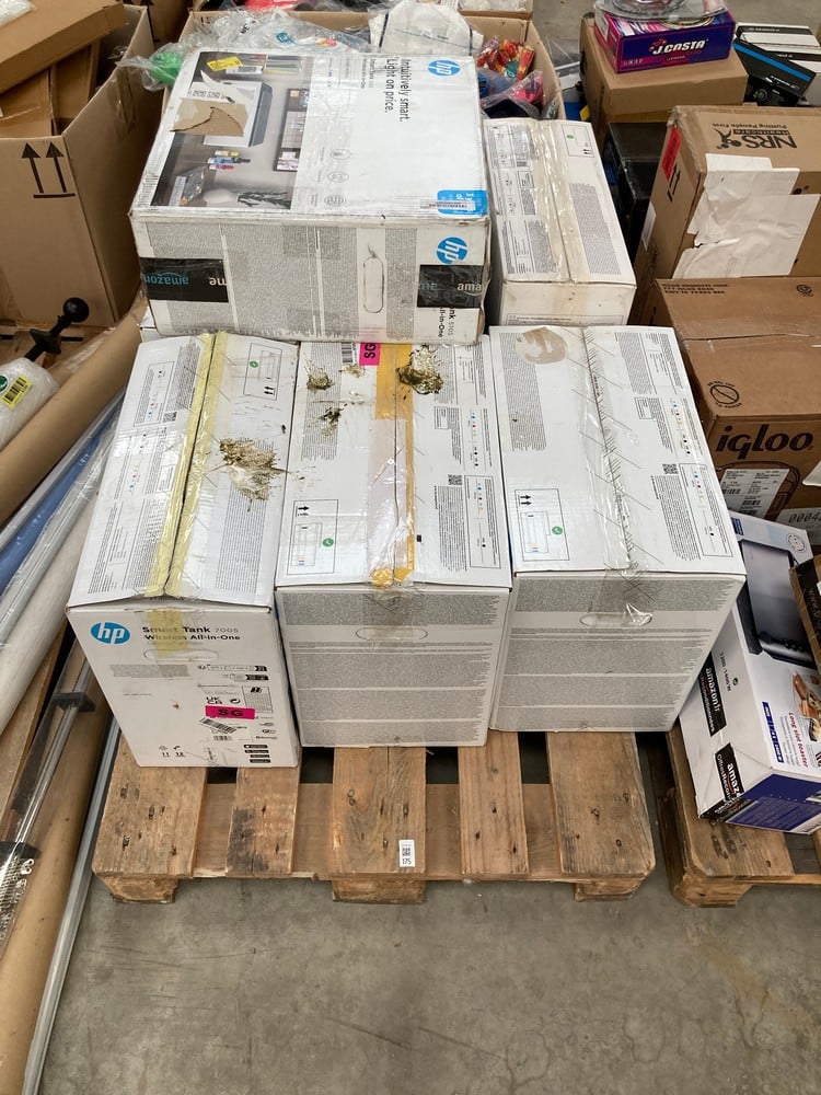 PALLET OF HP PRINTERS IN VARIOUS CONDITIONS, INCLU